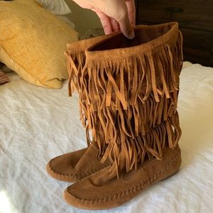 Lauren Conrad Fringe Boots